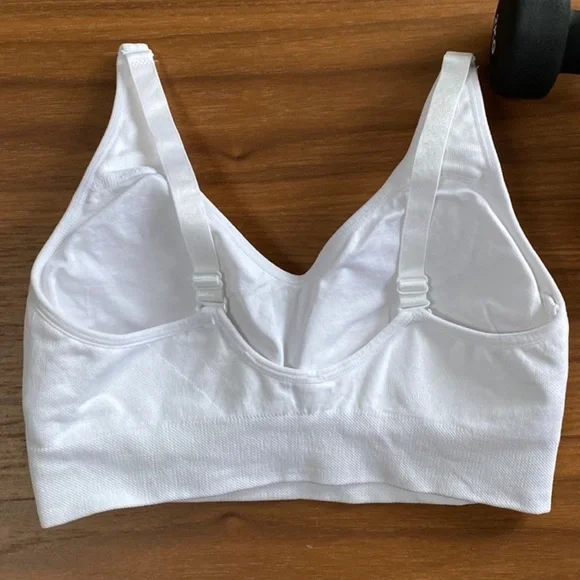 PUMA Sports Bra Bright White Never Worn Multi-Host Pick - Picture 5 of 11
